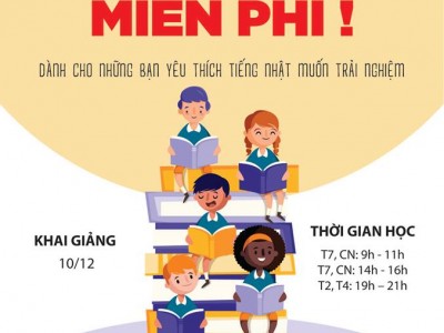 LỚP TRẢI NGHIỆM TIẾNG NHẬT KHÓA 04 
