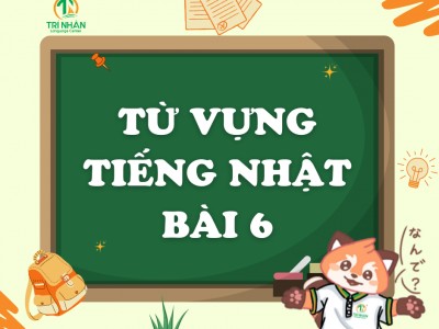 Từ vựng Minna no Nihongo N5: Bài 6
